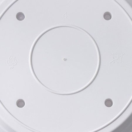 Pot for flowers with the Sylver Eco Podon, 2.6 l, d = 20 cm, white color-4