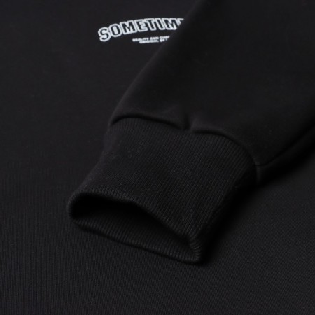 Male sweatshirt was laid down, black color, size 48-7