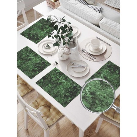 A set of napkins for setting the table "Mysterious surface", rectangular, size 32x46 cm, 4 pcs-1