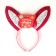 Carnival rim "bunny" with a bow, color mix
