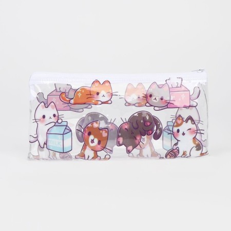 Cosmetic bag-penete on lightning, PVC, transparent color-1