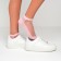 Women's socks glass minku pink color, size 36-37 (23 cm)