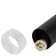 Suspended lamp PL18 BK/CL MR16 GU10 Ceiling cylinder black, transparent