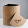 Bellya basket, with a lid, 34x34x52 cm, bamboo, jute
