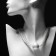 The necklace with pearls "Uniqueness" ball, white color in silver, 40 cm