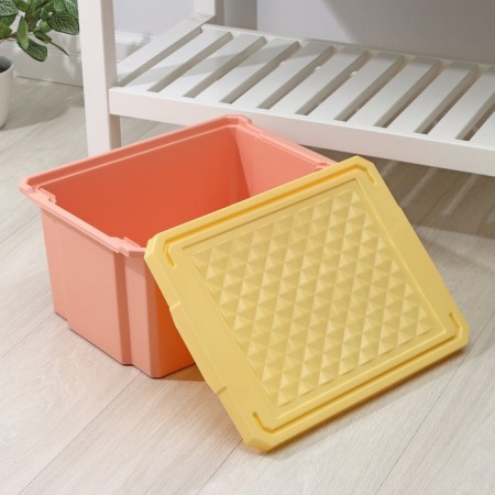 Container for storing toys 17l "Follow Me", color peach caramel-3