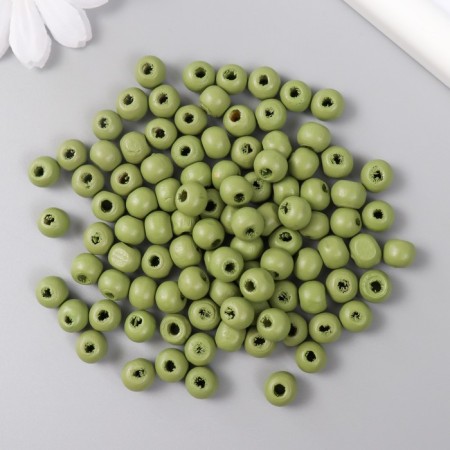 Beads for creativity tree "Green Apple" D-0.8 cm, set of 20 g-1