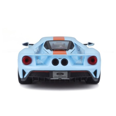 MASTO DIE-CAST 2017 Ford GT machine, opening doors, 1:18, orange-blue color-1