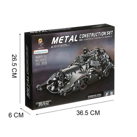 Metal designer "Blackmobile", 332 parts-3