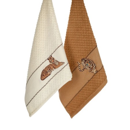 Set of terry napkins Diva Afrodita Ceylin "Tiger", size 40x60 cm, 2 pcs-2