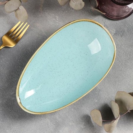 Ceramic dish for supply "sapphire", 21 × 12.5 × 5.5 cm, blue color-1