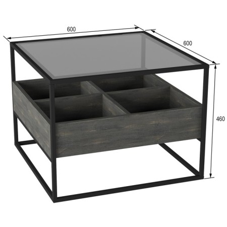 Cash desk "Kasso", 600 × 600 × 460 mm, intra color-1
