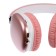 Wireless headphones RX-8, full-size, microphone, BT 5.3, AUX, 400 mAh, pink