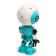 The Smartbot robot reacts to touch, light and sound effects, blue color