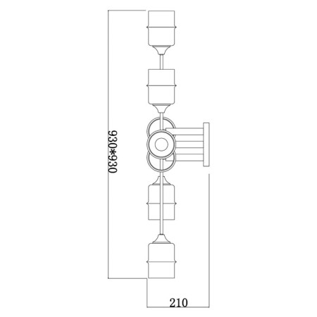 Ceiling lamp Mondrian E27x60W-5