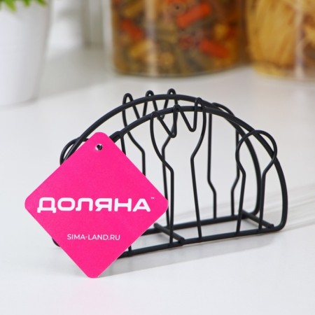 Salvetnik Dailyana "Cutlery", 13 × 3.5 × 8 cm, black color-2