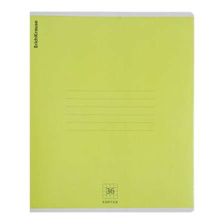 A notebook of 36 sheets in the Erichkrause "Nature Colors" cage, cover coated cardboard, offset unit, mix-1