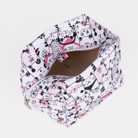 Monetnik cosmetic bag at lightning, black/white color-2