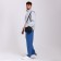 Male bag, black color
