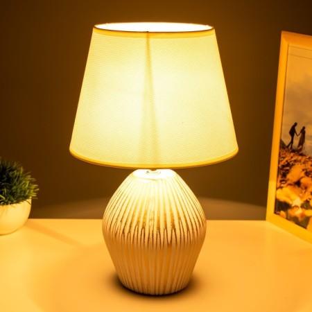 Table lamp 16615/1gy E14 40W white 22x22x35 cm Risalux 6258676-2
