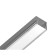 Profile aluminum overhead ambrella Illumination alum Profile, GP1750AL, 2000x12x15.7 mm, silver color, matte dial
