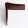 Male purse without fastening, for bills, for cards, brown color