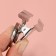 Clips for cuts with a magnet, 3.8 cm, 5 pcs, silver color