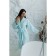 Frequency bathrobe, size 52, blue color