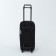Road bag on wheels, external pocket, black color