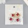 Decor for creativity metal, rhinestones "heart in binding" set of 4 pcs 2.7x2.2 cm