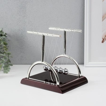 Pendulum "Technic balls" Square column 18 x 17 x 15 cm-3