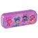 Penal Plastic case 90 x 215 x 43 mm, Istanm "Asterles" Tinted violet with sparkles