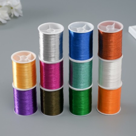 Lurex thread for creativity 100 m, assorted-1