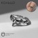 Ring "Right" Raven, color black silver, dimensionless