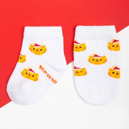Набор новогодних носков Крошка Я «Тигр», 2 пары, 8-10 см-4