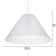 Susage "cone" 1x15W E27 Model: BR 00266 White/Transparent 25x25x15cm