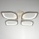 Chandelier gallop LED rhombus 70W LED 2700-4200k white 38x38x9.5cm