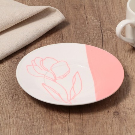 Tea couple ceramic “and let the whole world wait”, 200 ml, white color-8