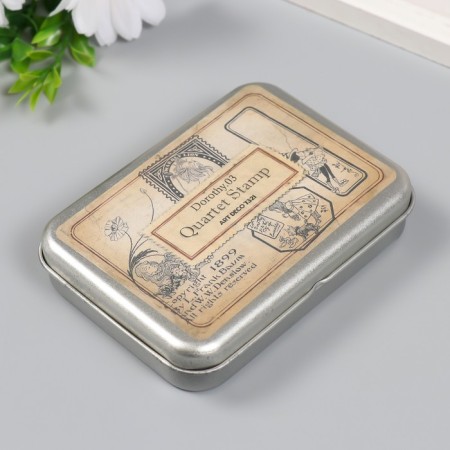 Printing a tree in a tin box "Welcome to a fairy tale" set of 4 pcs 7.5x10.5 cm-1