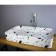 Haling linker Bronze de Luxe Terrazzo 1061TR, 605x350x110, without overflow, Faance
