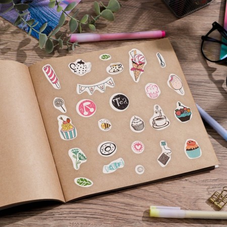 Paper stickers "Favorite Sweets", 11 x 16 cm-1