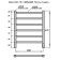 Electric towel Grois Alex, 400x600 mm, 6 crossbars, lower, black