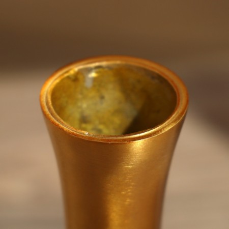 Vase "Leon" aluminum 7x7x17 cm-3