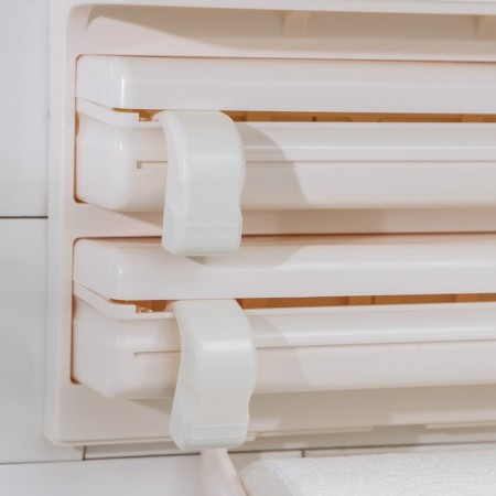 Organizer for kitchen accessories, 38 × 18 × 7 cm, beige color-5