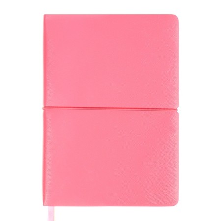 Diary of Leduced A5 136 DEVENTE sheets. Jane, soft pvc cover, elastic band, perforation, liesse, block 70, pink