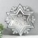 Figure "Snowflake" Small silver, half, 38x36 cm