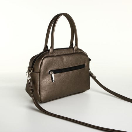 Women's bag with lightning, bronze color-4