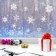 Window sticker "flickering snowflakes", reusable, 33 x 50 cm, new year