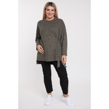 Women's tunic, size 54, brown color