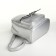 City backpack on a zipper, silver color
